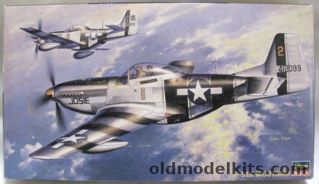 Hasegawa 1/48 P-51K Mustang - 'Josie' 340 FS 348 FG / RAF No 19 Sq / No 3 RAAF Australian Squadron No 239 FBW, J15 plastic model kit